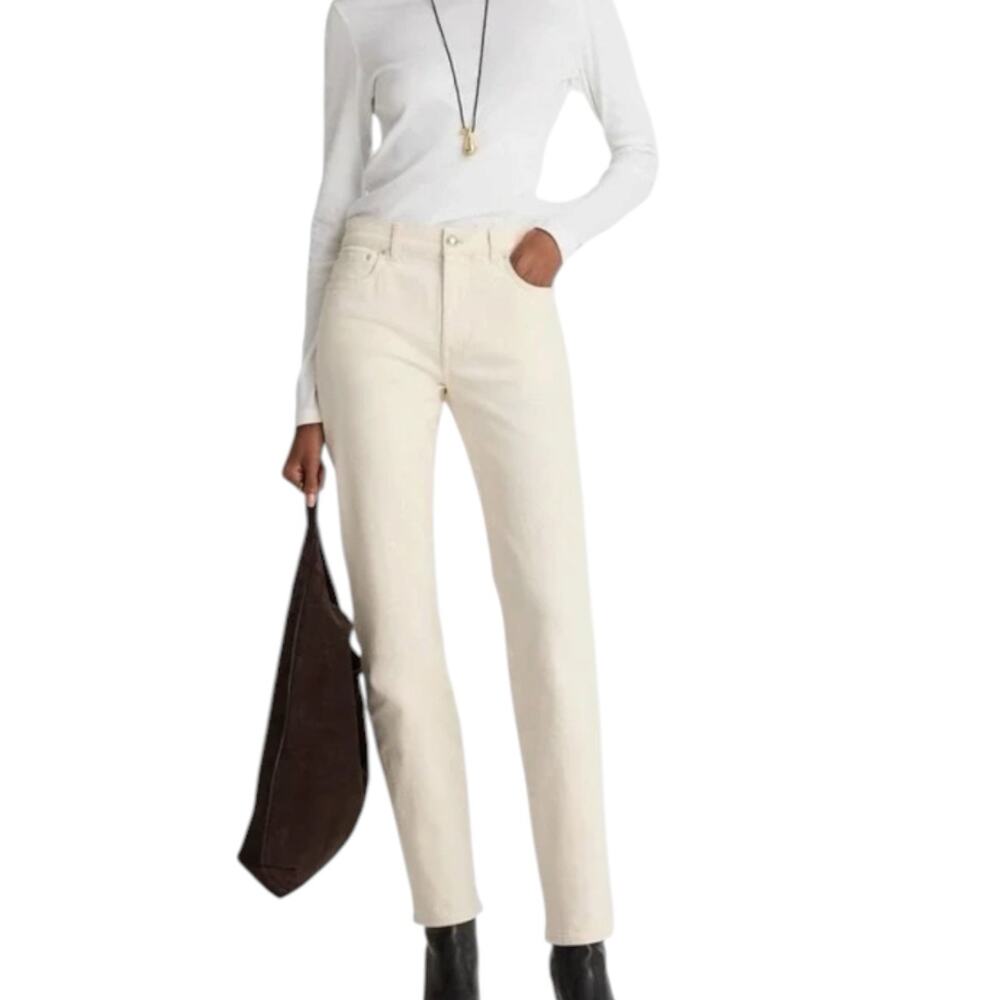 NWD Madewell Jules Slim Straight Jeans Vintage Canvas Size 26